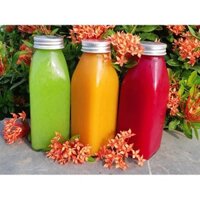 COMBO 20 CHAI THUỶ TINH VUÔNG 350ML NẮP NHÔM