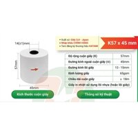 Combo 20 cuộn giấy nhiệt K57*45