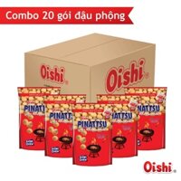 Combo 20 gói Oishi Snack Nhân Đậu Phộng Vị Mực Cay Pinattsu (85g/gói)