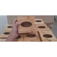 Combo 20 Hộp đựng giấy ăn bằng TRE hình vuông 12x12x8.5 cm