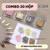 Combo 20 hộp nhũ thach cao nhiều màu