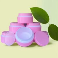 [Combo 20] Hủ Thân Hồng Viền Trắng - Hủ Nhựa Rỗng - 200gr - Có Nắp Lót Chống Tràn - Hủ đựng Kem Body - Đựng Kem Body.