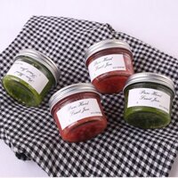 Combo 20 Hũ thủy tinh tròn miệng rộng 100ml nắp nhôm đựng thực phẩm, làm sữa chua, caramen, pudding