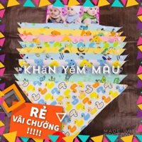 Combo 20 khăn yếm cotton màu, hàng đẹp ( sỉ)