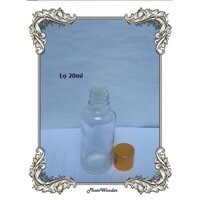 Combo 20 lọ thủy tinh nhỏ giọt nắp xi vàng 20ml