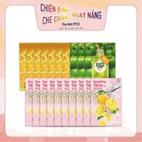 Combo 20 Mặt Nạ Cấp Ẩm Làm Dịu & Sáng Da PERIPERA SPARKLING TOKTOK & JUICE TIME