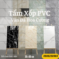 COMBO 20 Miếng dán tường pvc giả đá thạch anh cao cấp, xốp nhựa dán tường giả gạch men giá rẻ,cực kì sang trọng