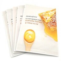 Combo 20 miếng Mặt Nạ Miếng Chiết Xuất Mật Ong Manuka Innisfree My Real Squeeze Mask #Manuka Honey