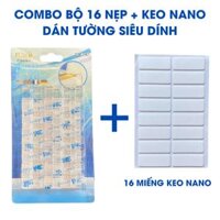 Combo 20 Nẹp Dây Điện Dán Tường Siêu Dính ,Kẹp Dây Điện Cố Định Và Giữ Dây Điện Siêu Sốc an toàn tiện lợi dễ lắp đặt - Bộ 20 Nhỏ Keo Nano Siêu Dính