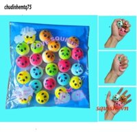 COMBO 20 squishy mặt panda màu mẽ Set 20 công cụ giải trí nắn bóp thư giãn hình gấu panda nhiều sắc màu kích tấc 4cm xi
