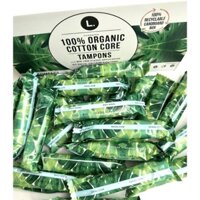 Combo 20 tampons size Regular L. 100% Organic cotton core - băng vệ sinh dạng ống (bill Costco)