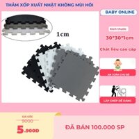 [COMBO 20] thảm xốp lót sàn ko mùi hàng xuất Nhật cao cấp cho bé vân lưới 30x30x1cm