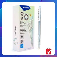 Combo 20 xanh+5 đỏ Bút bi Thiên Long TL-105 Pro 027 thân màu pastel - VPP CÁI BÈ TG