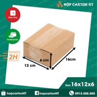 Combo 200 hộp 16x12x6  hộp carton, thùng, bìa giấy đóng gói hàng ship cod giá rẻ