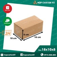 Combo 200 hộp 18x10x8 hộp carton, thùng, bìa giấy đóng gói hàng ship cod giá rẻ