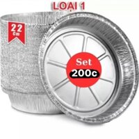 Combo 200 khay bạc size 22cm sử dụng cho nồi chiên không dầu tiện lợi tiết kiệm