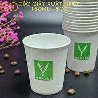 Combo 2.000 Ly giấy dùng 1 lần 150ml - 5OZ  WAKABA Cốc giấy tiện lợi khi sử dụng, giá rẻ. bán buôn.