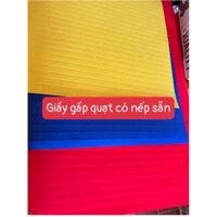 COMBO 20,25 tờ giấy gấp quạt trang trí , khổ 55*80cm , có nếp dập sẵn
