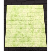 Combo 22 tấm xốp vân đá giả gạch 3D màu xanh cốm chỉ với 1430k