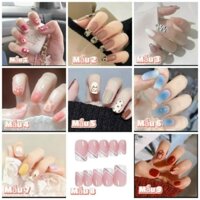 combo 23 bộ móng tay giả kèm keo