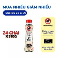 Combo 24 chai nước tương tỏi ớt tươi Nam Dương - Chai 310g x 24