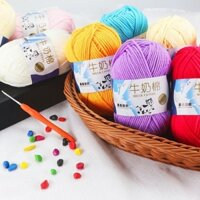 combo 24 cuộn len milk bò 50g , khách đk lựa màu.đặt hàng xong khách inbox  cho shop để lựa màu