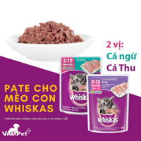 Combo 24 gói pate Whiskas mèo con 2-12th