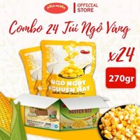 Combo 24 Túi ngô ngọt nguyên hạt tiện lợi Asia Home 270 gr