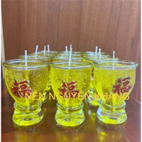 Combo 24ly trơn trung trắng sáp dẻo (đầy đủ nguyên liệu làm nến )