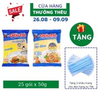 Combo 25 gói cháo ăn liền Gấu đỏ vị gà/ vị thịt bằm 50g