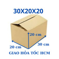 combo 25 hộp carton bìa giấy thùng size 30x20x20 dùng đóng gói hàng hóa giao hỏa tốc