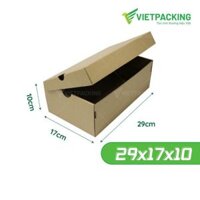 Combo 25 hộp carton đựng giày 29x17x10 đẹp, đơn giản, cứng cáp