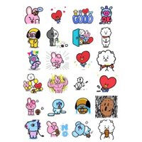 combo 25 Sticker BT21 BTS 24 ảnh