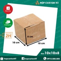 Combo 250 hộp 10x10x8 hộp carton, thùng, bìa giấy đóng gói hàng ship cod giá rẻ