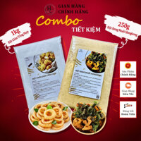 [COMBO 250G] Bột Rang Muối HongKong + 1Kg Bột Chiên Giòn Tổng Hợp Không Vị