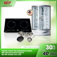 COMBO 29: bếp từ Giovani G 252T + phòng xông hơi Euroking EU-8604 + bộ nồi Faster Melody