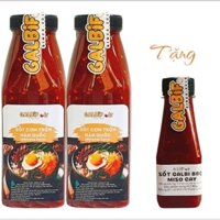 Combo 2chai sốt cơm trộn 400g/chai tặng 1chai sốt ướp thịt MISO Cay 180g