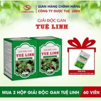 Combo 2H Giải Độc Gan Tuệ Linh 60v Tặng 1 cao khô 10g - Giải độc gan, hạ men gan, hỗ trợ viêm gan virus, xơ gan
