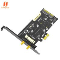 Combo 2In1 Bộ chuyển đổi PCIE Mini sang PCI-E 1X và Bộ chuyển đổi Msata sang SATA3 có khe cắm thẻ SIM cho WiFi Msata SSD