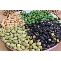 Combo 2kg đậu ăn liền Organic ( đậu xanh, đậu nành, đậu đen, đậu hà lan ), đồ ăn vặt - đóng gói 4 hộp 500gr