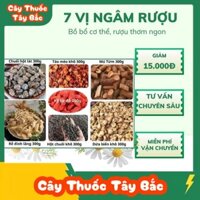 Combo 2kg Gồm 7 Vị Ngâm rượu (Táo mèo, Chuối hột, hột chuối, đinh lăng, Kỳ Tử, Dứa biển mú từn)