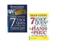 Combo 2Q Thực Hành 7 Thói Quen Của Bạn Trẻ Thành Đạt  7 Thói Quen Để Trẻ Hạnh Phúc Song Ngữ