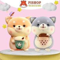 (Combo 2SP) Gấu Bông chó shiba ,Thú Bông Cừu Trắng Placa Cao Cấp Quà Tặng đồ Chơi Cho bé