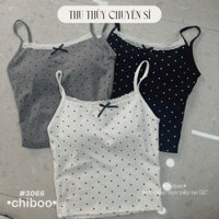 COMBO 3 ÁO 2 DÂY CHẤM BI ĐÍNH NƠ CÓ MÚT NGỰC