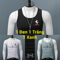 Combo 3 Áo ba lỗ nam sát nách, form ôm, thun lạnh TheLynh LOGONGUA 37 199