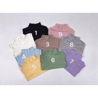 Combo 3 áo giữ nhiệt thun lạnh cổ 3 phân cho bé