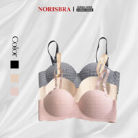 Combo 3 Áo Ngực Cup Ngang Mút Dày Nâng Ngực Tạo Form - Set 3 Áo Lót Su Không Gọng Mút Bàn Tay Mềm Mại NORISBRA A923