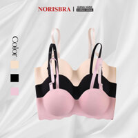 Combo 3 Áo Ngực Nữ Mút Dày Nâng Ngực - Set 3 Áo Lót Không Gọng Đúc Su Thoáng Mát NORISBRA A489
