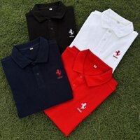 Combo 3 Áo Polo FERRARI Họa tiết đơn giản, chất vải CVC co dãn 4 chiều, quý phái, đẳng cấp