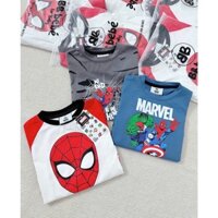 Combo 3 áo siêu nhân cotton co giãn cho bé trai mặc mùa thu đông